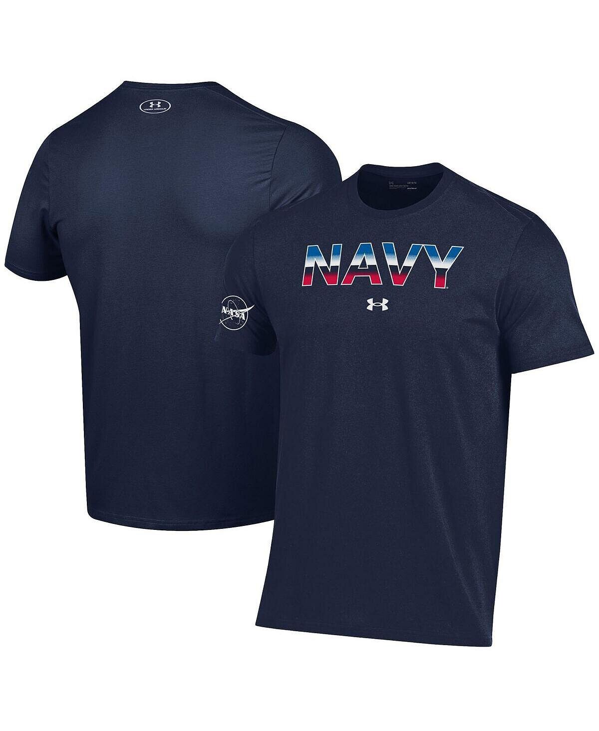 

Мужская футболка navy navy midshipmen 2022 special games nasa Under Armour, синий