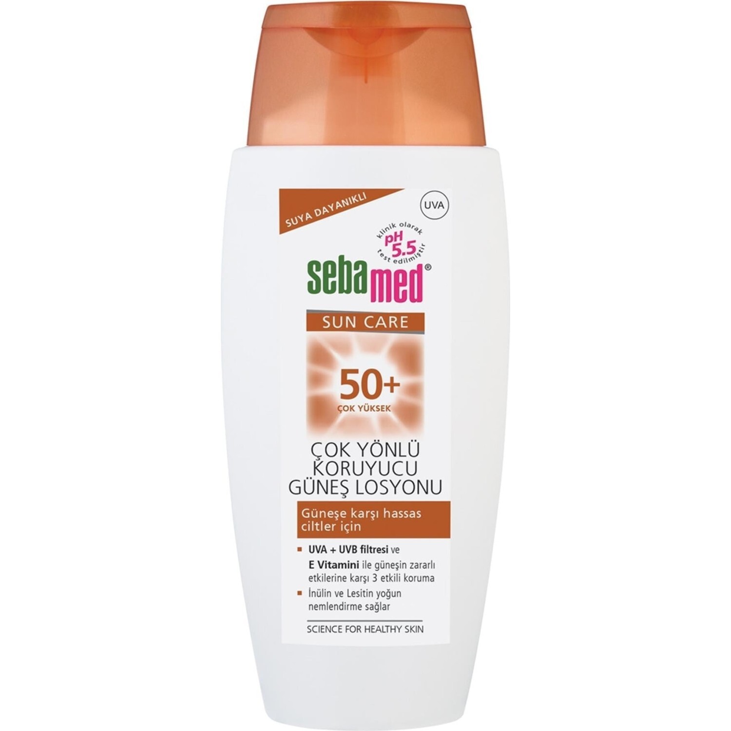 

Универсальный солнцезащитный лосьон Sebamed Sun Care Waterproof SPF 50+, 150 мл