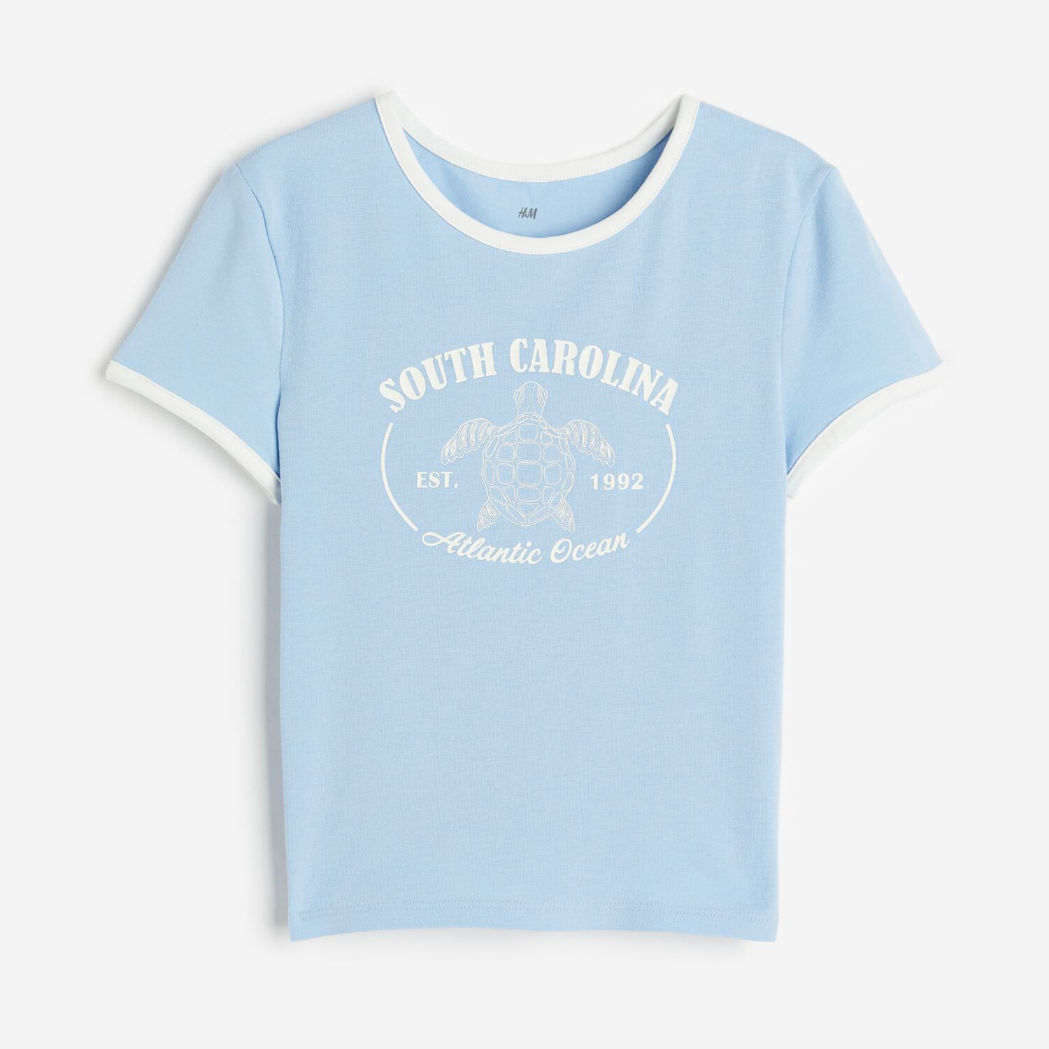 

Футболка с принтом H&M South Carolina, светло-голубой