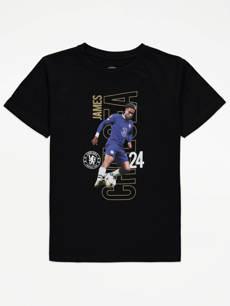 

Черная футболка Chelsea Football Reece James George., черный