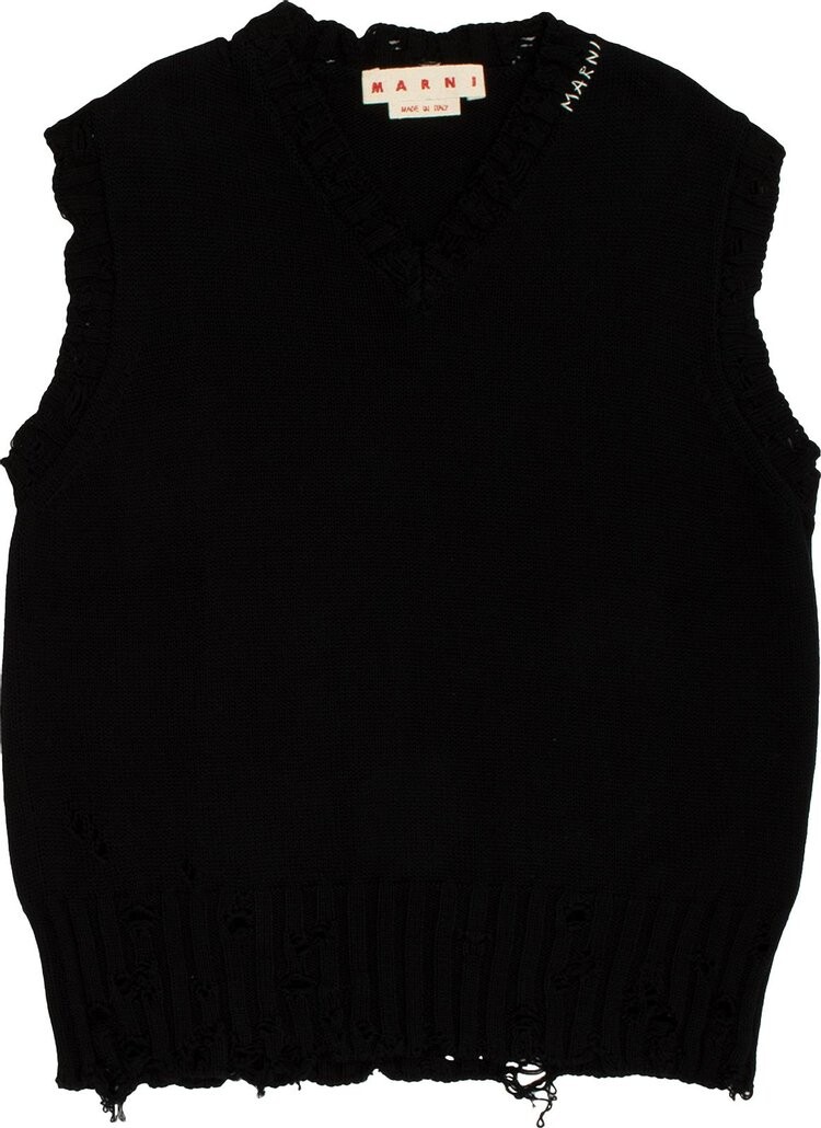 

Свитер Marni V Neck Sweater 'Black', черный