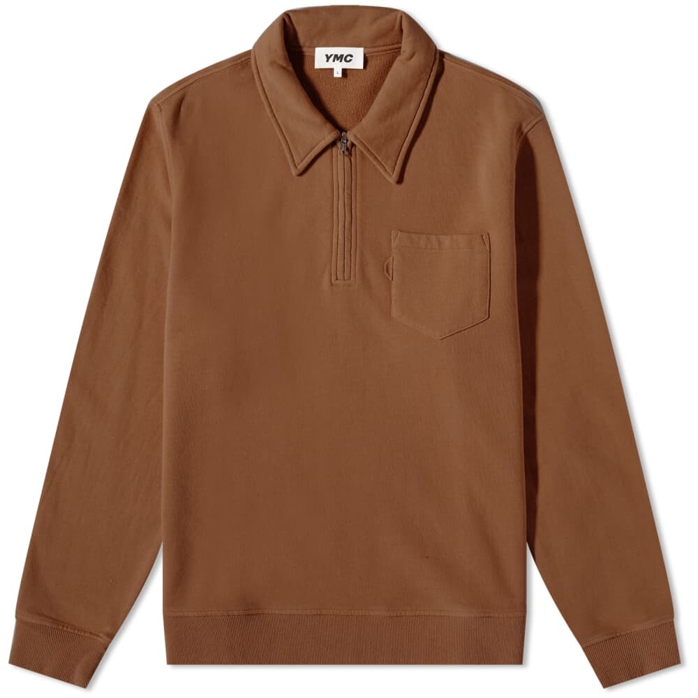 

Толстовка YMC Sugden Quarter Zip, Коричневый