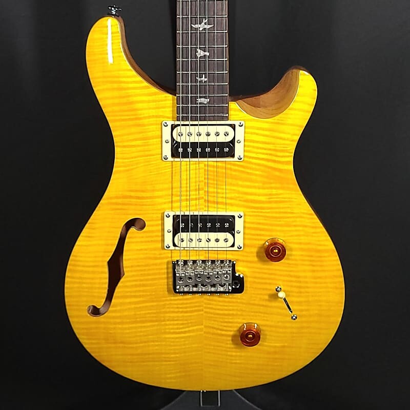 

PRS Paul Reed Smith SE Custom 22 Semi-Hollow Santana Yellow #713