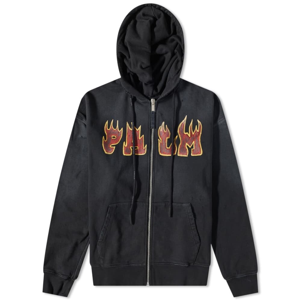 

Толстовка Palm Angels Flames Popover Hoody, Серый