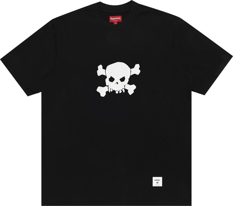 Футболка Supreme Skull Short-Sleeve Top 'Black', черный футболка supreme bones short sleeve top black черный