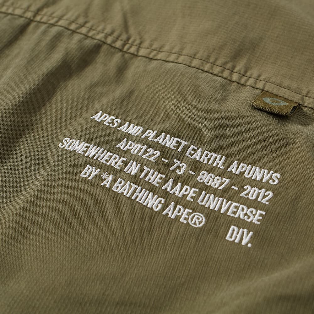 

Верхняя рубашка из рипстопа APE AAPE by A Bathing Ape