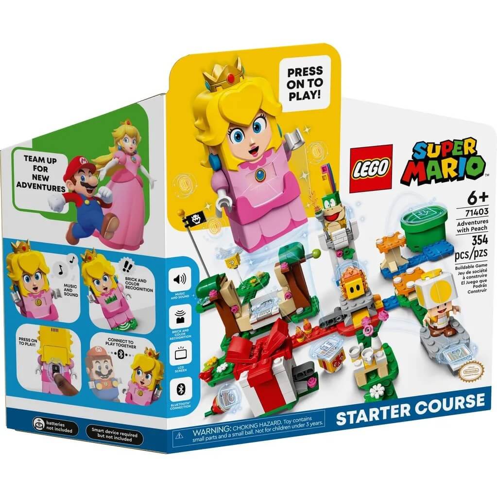 цена Конструктор Lego Super Mario Adventures With Peach Starter Set 71403, 354 детали