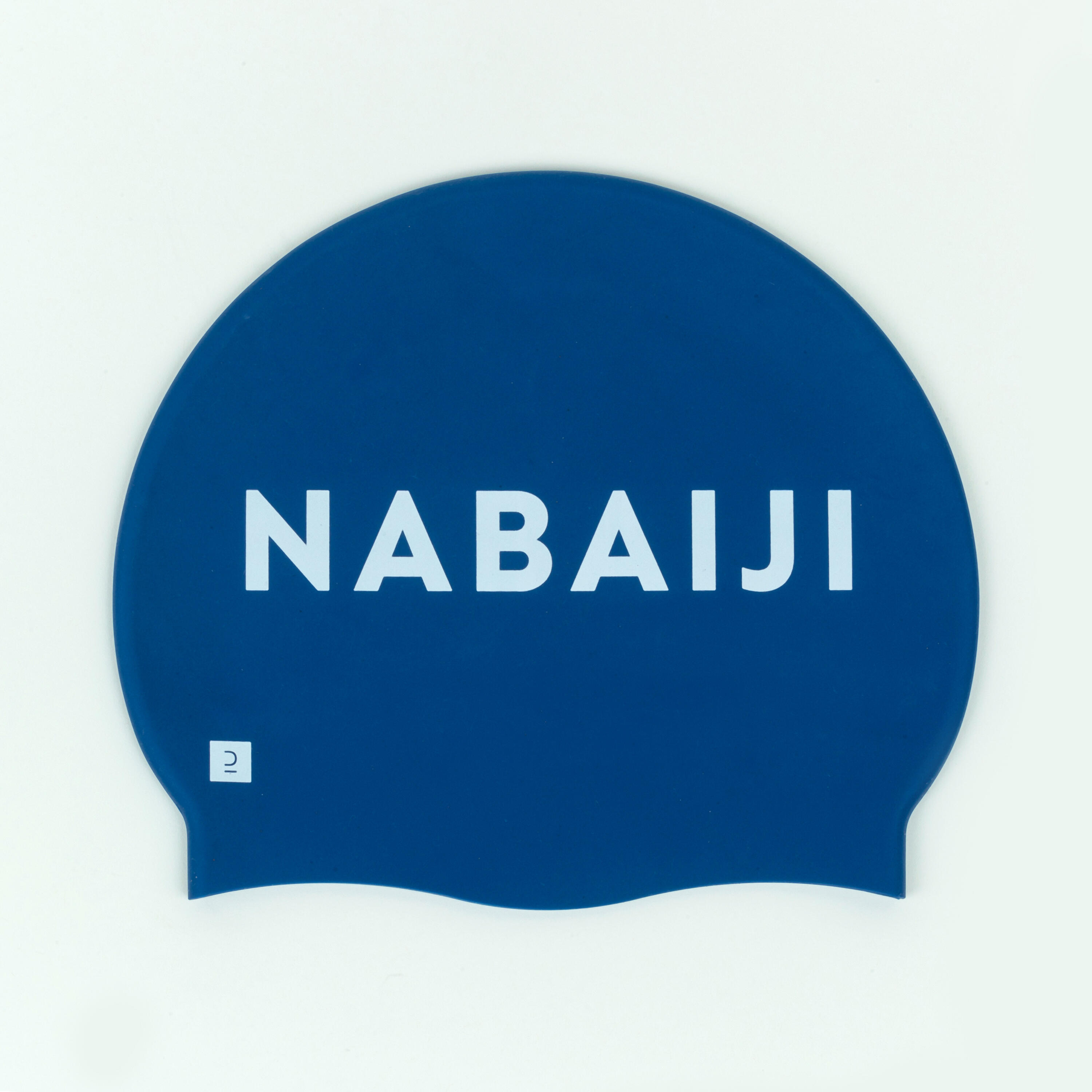 Синяя силиконовая шапочка для плавания Nabaiji