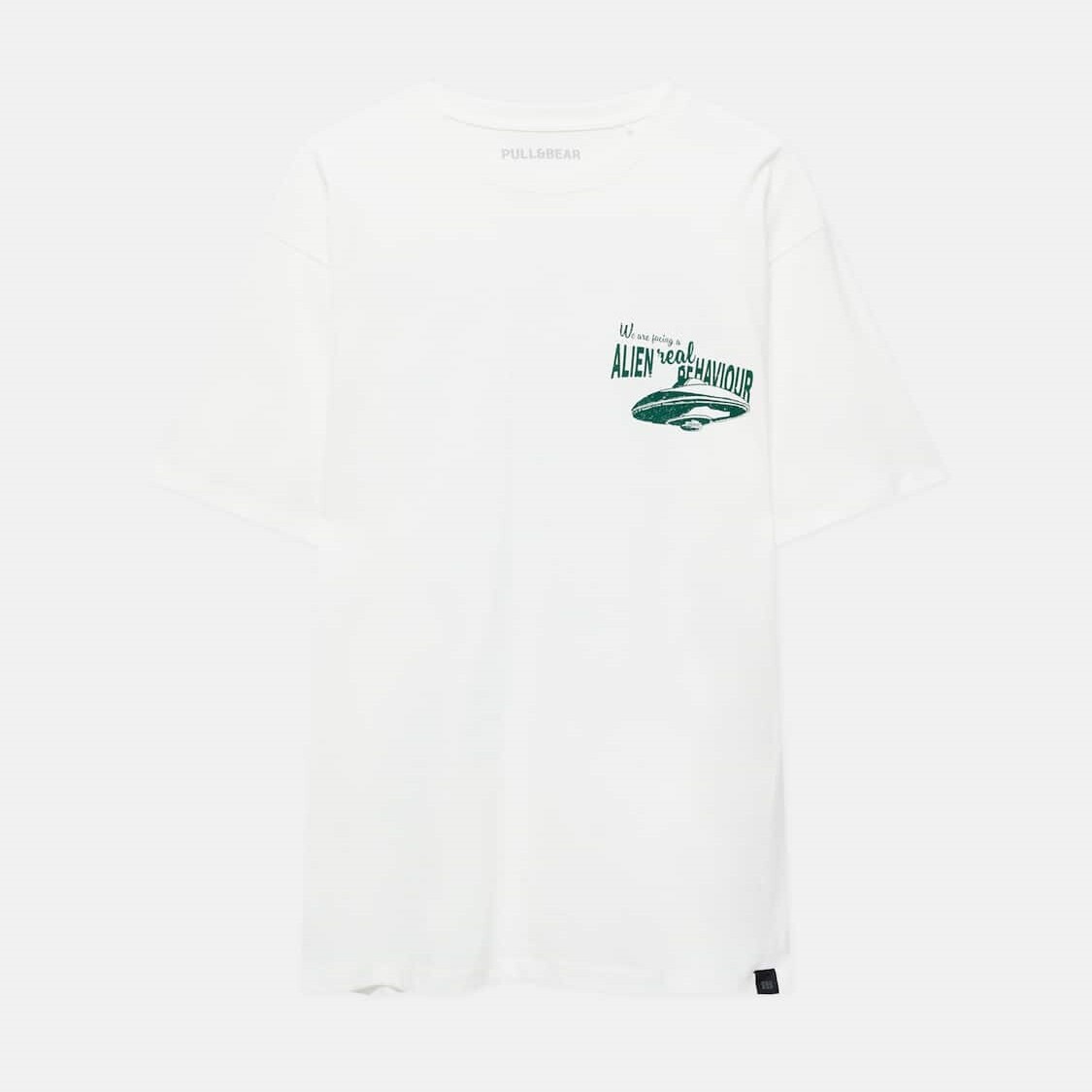 

Футболка Pull&Bear Short Sleeve With Print, белый