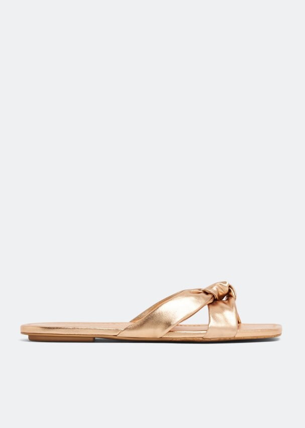 

Сандалии STUART WEITZMAN Playa Knot flat sandals, золотой