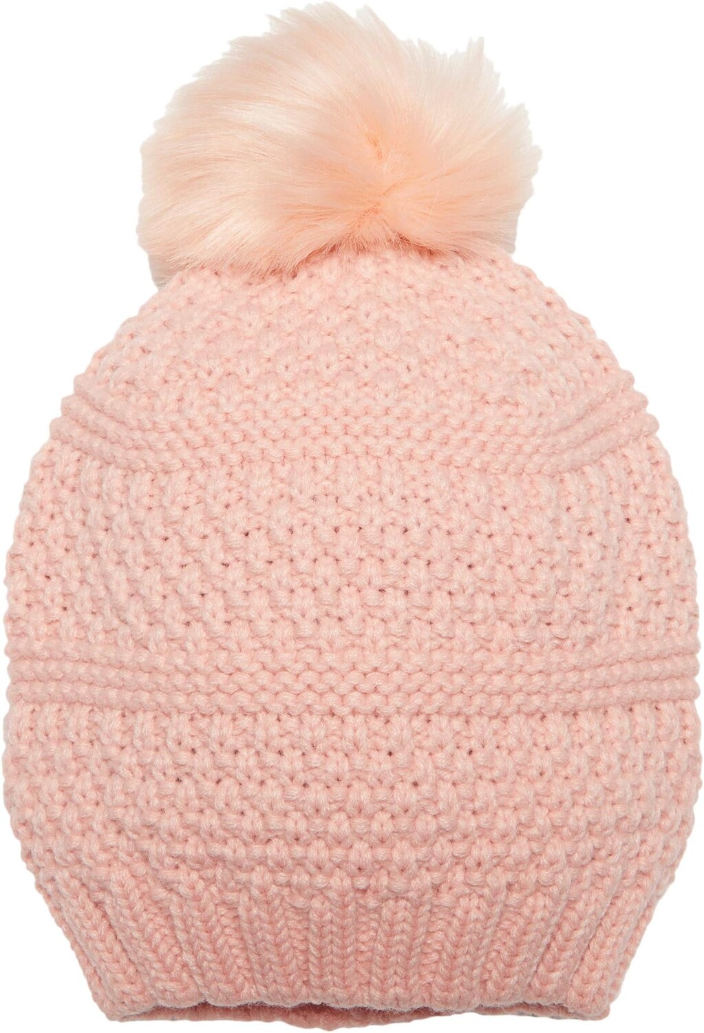 

Вязаная шапка с помпоном из искусственного меха San Diego Hat Company, цвет Blush