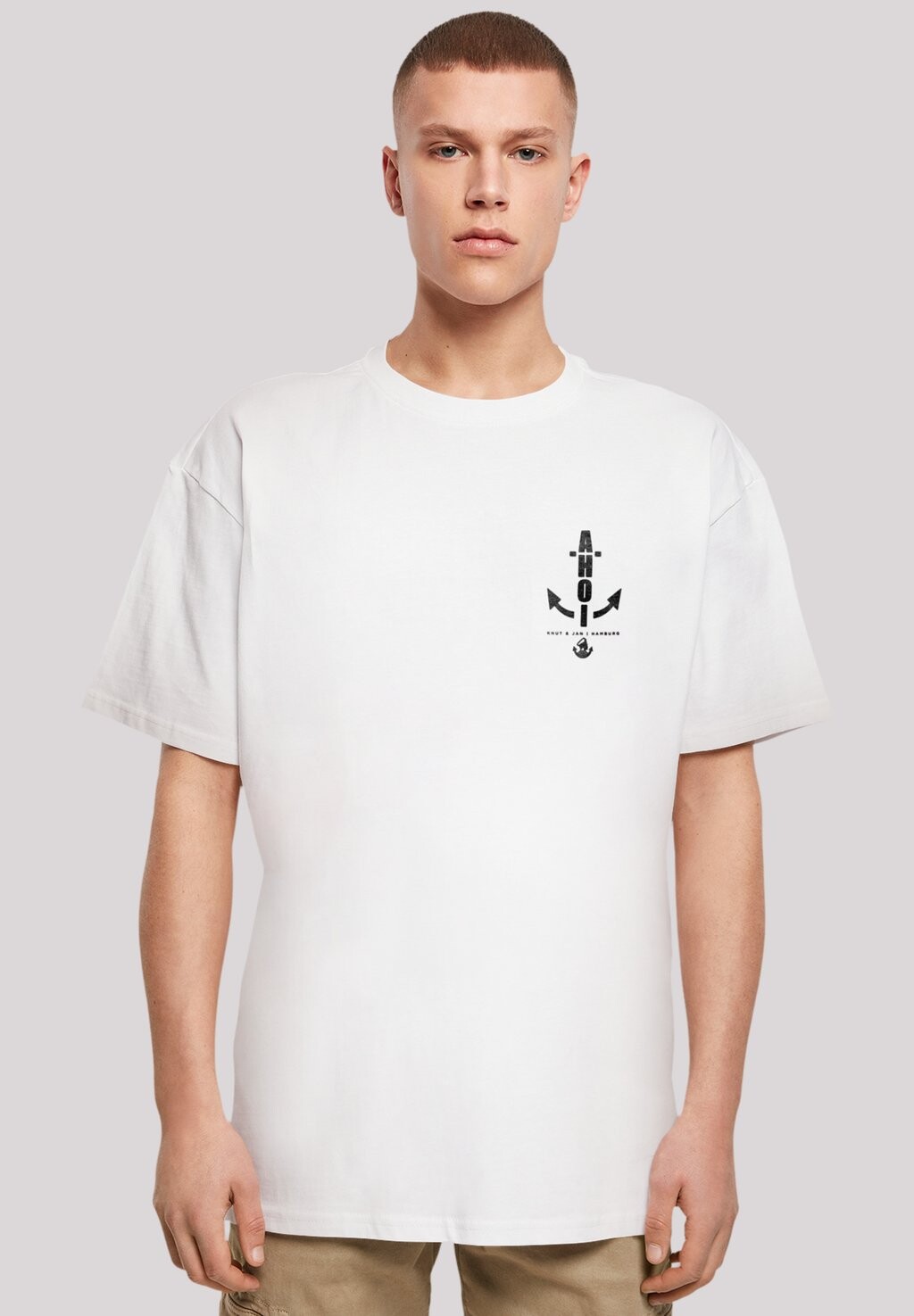 

Футболка с принтом AHOI ANKER KNUT & JAN HAMBURG F4NT4STIC, цвет weiß