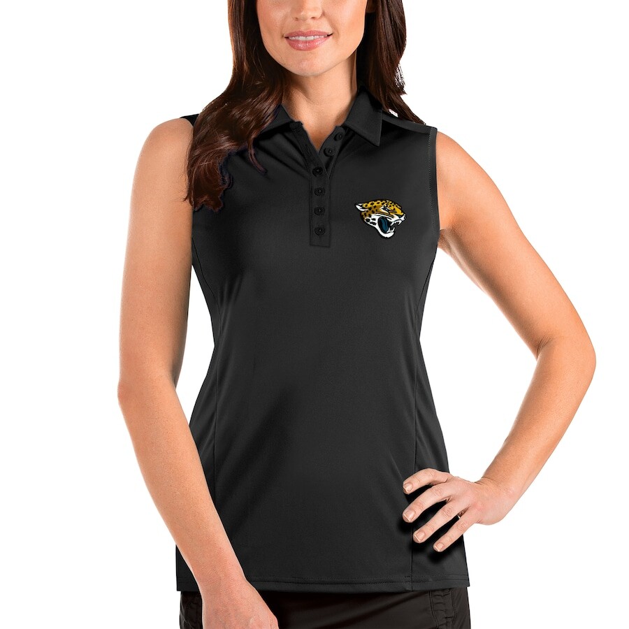 

Поло без рукавов Antigua Jacksonville Jaguars, черный