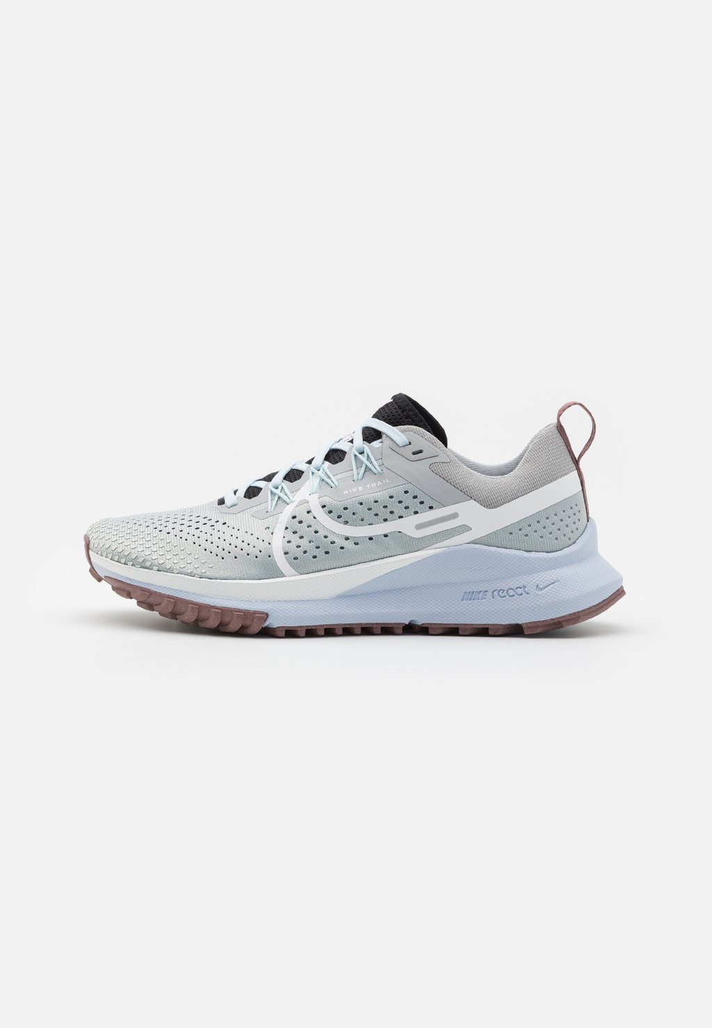 Кроссовки для трейлового бега REACT PEGASUS TRAIL 4 Nike, цвет light smoke grey/white/black/glacier blue/football grey