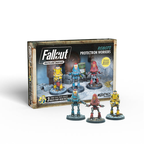 Фигурки Fallout: Wasteland Warfare – Robots: Protectron Workers Modiphius фигурки fallout wasteland warfare – raiders core set modiphius