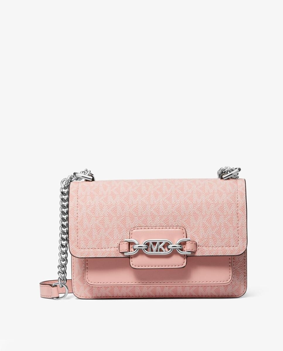 

Женская розовая сумка через плечо Heather с логотипом Michael Michael Kors, розовый