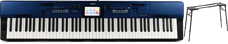 

Casio Privia Pro PX-560 88-клавишное цифровое пианино с комплектом динамиков и сценическими подставками KS7150 Платформенная подставка для клавиатуры Casio + On-Stage PX-560BE=1 KS7150=1