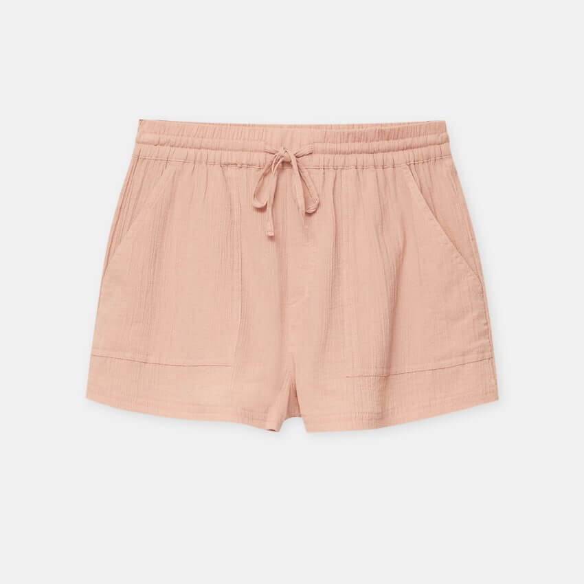 

Шорты Pull&Bear Flowing With Pockets, розовый