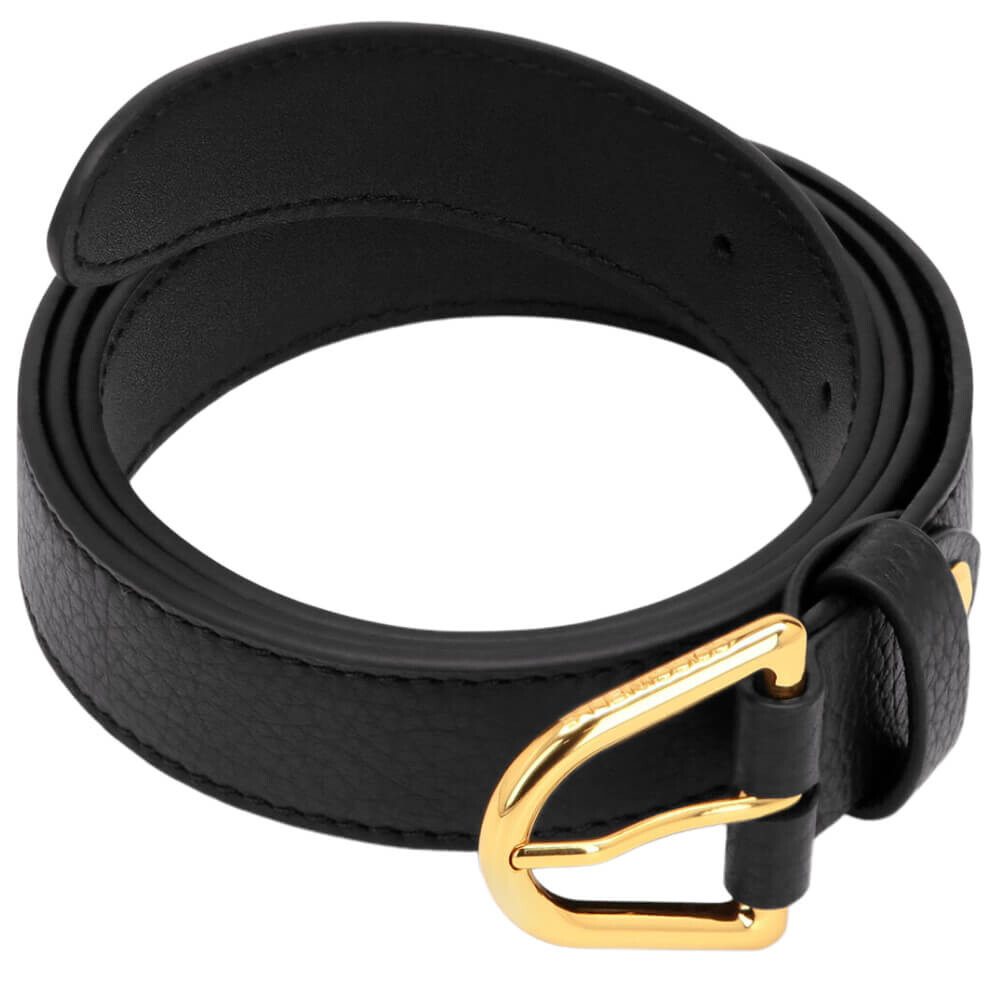 

Ремень Coccinelle Grained Leather Norma, черный