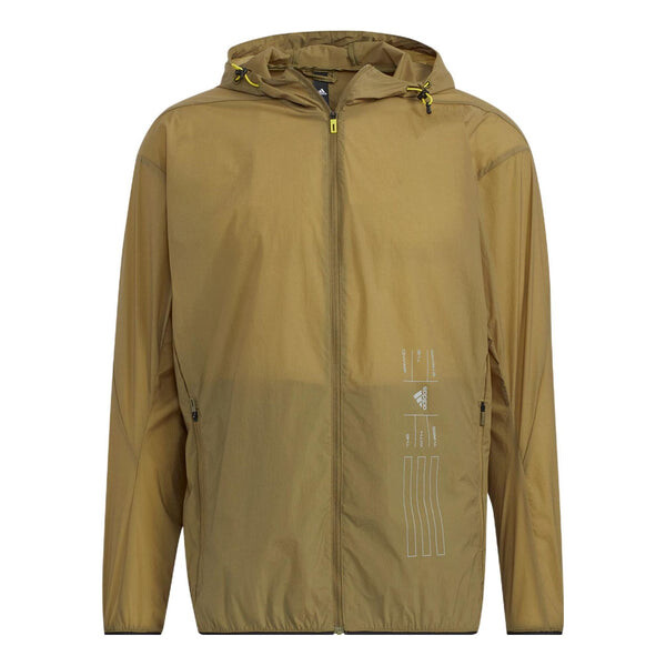 

Куртка Adidas Th Lite Wvjk Solid Color Sports Hooded Dark Olive Green, Зеленый
