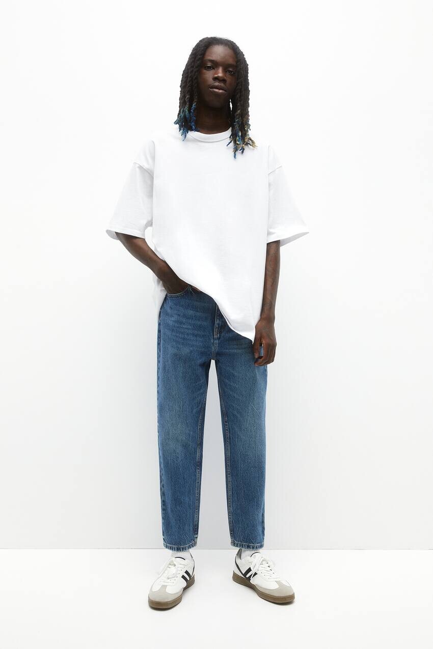 

Джинсы свободного кроя Pull&Bear, синий