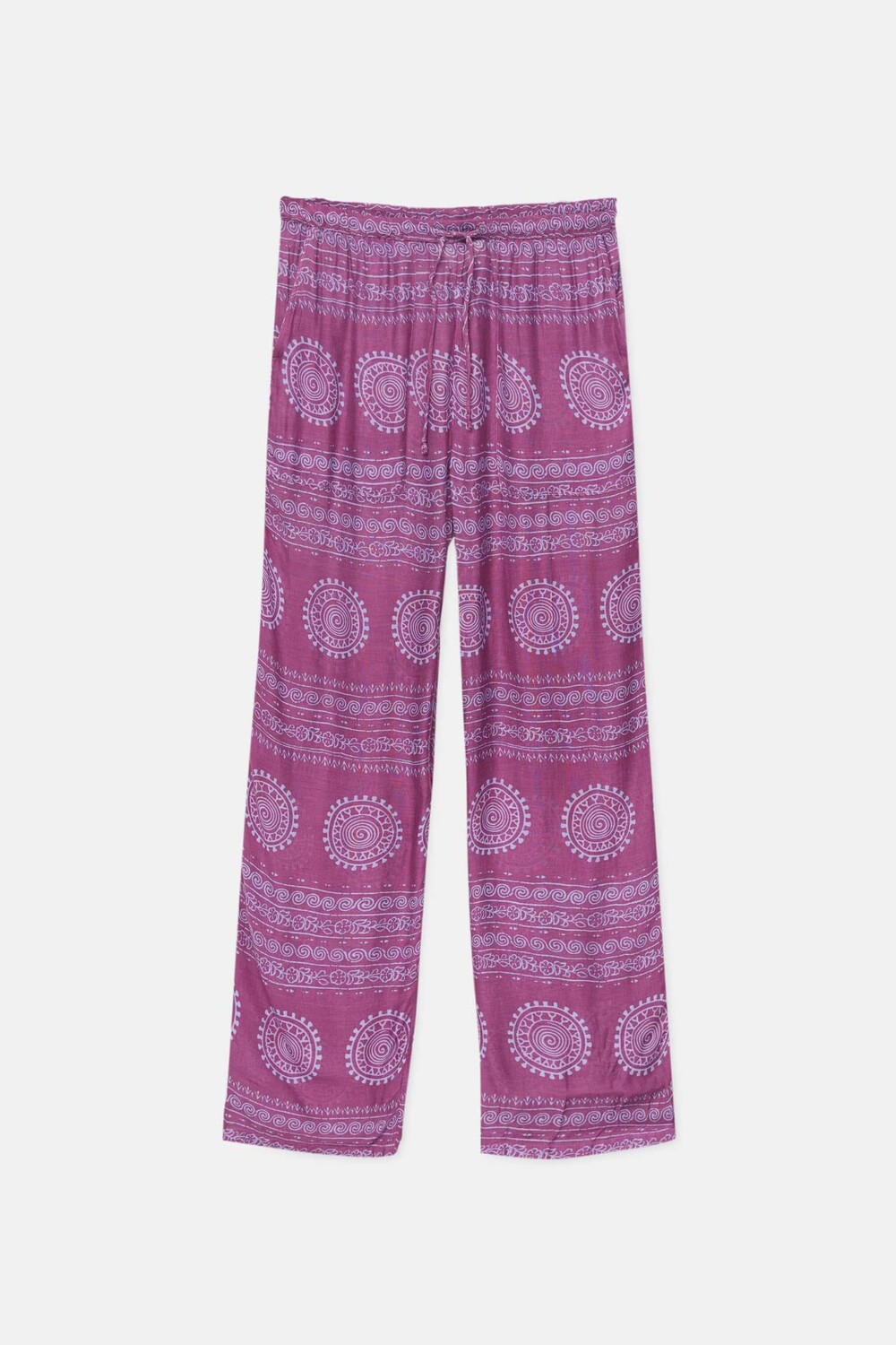 

Брюки Pull&Bear Flowing Printed, сиреневый, Фиолетовый