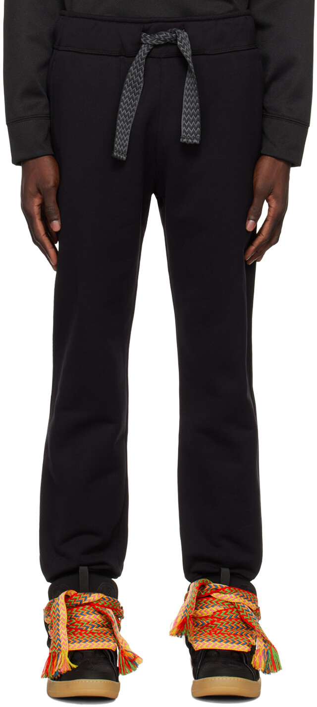 

Черные кружевные спортивные штаны Curb Lanvin