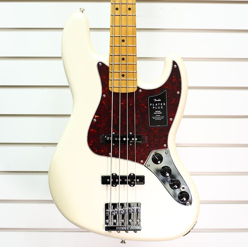 

Fender Player Plus Jazz Bass с кленовым грифом Олимпийская жемчужина 2022 года Player Plus Jazz Bass with Maple Fretboard