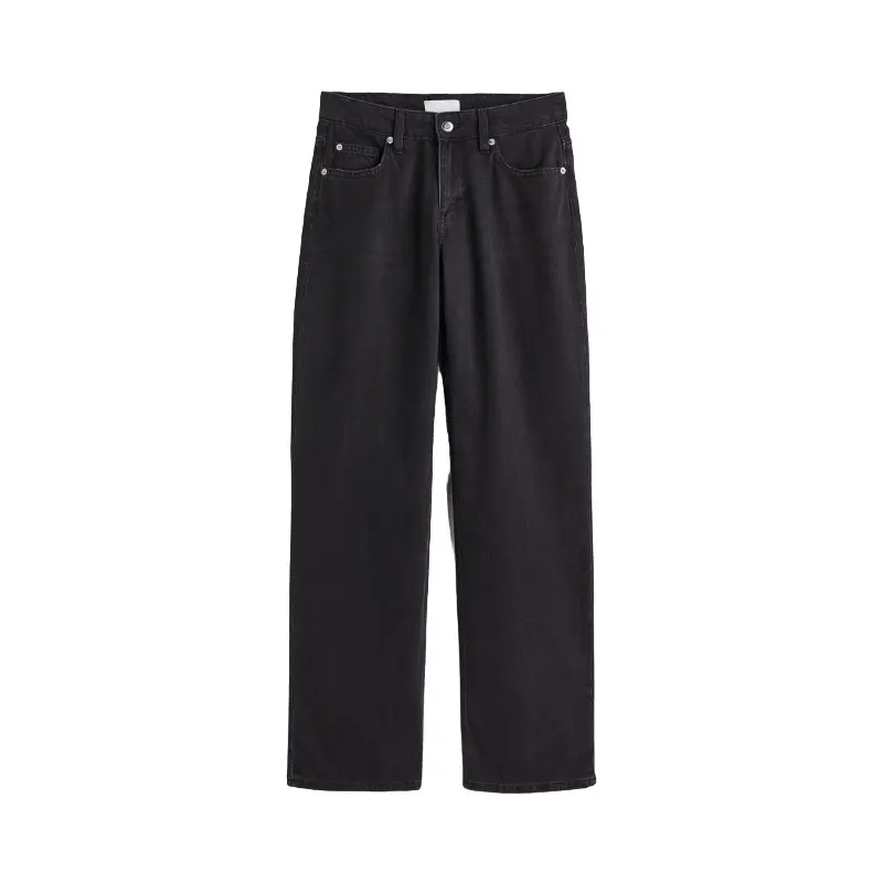 

Джинсы H&M Straight Low, черный