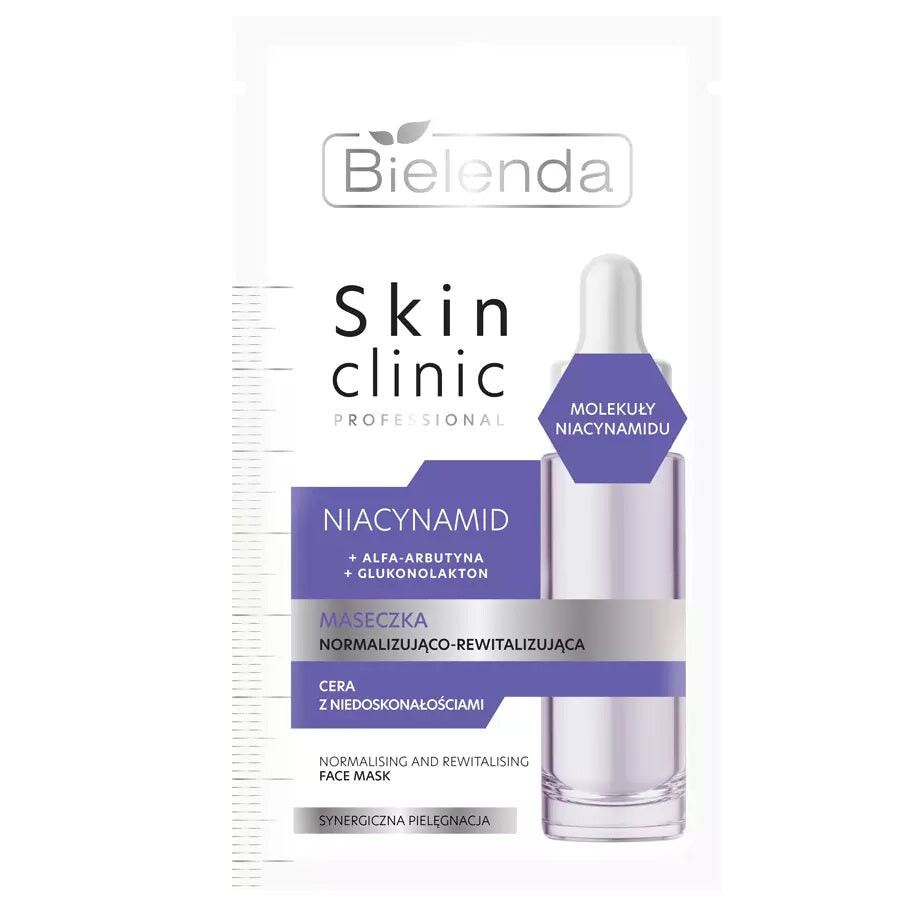 

Bielenda Skin Clinic Professional Ниацинамидная нормализующая и восстанавливающая маска 8г