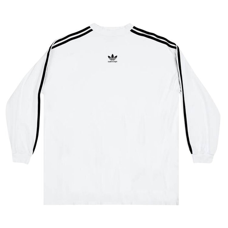 

Футболка Balenciaga x adidas Oversized Long-Sleeve T-Shirt 'White', белый