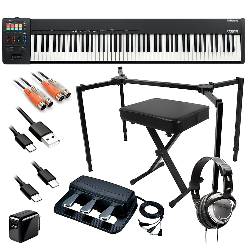 

Контроллер MIDI-клавиатуры Roland A-88MKII — Studio Rig