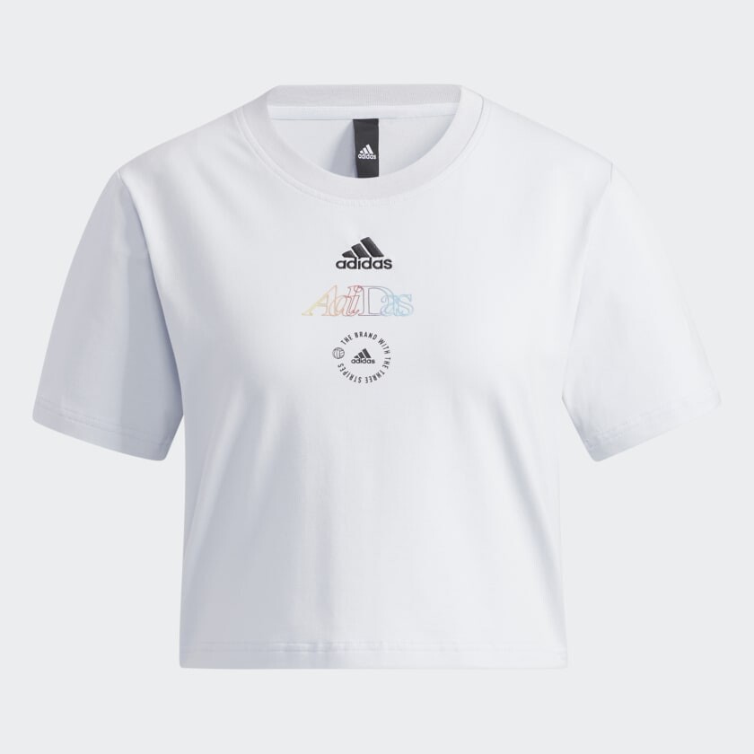 

Футболка adidas Graphic, белый/мультиколор