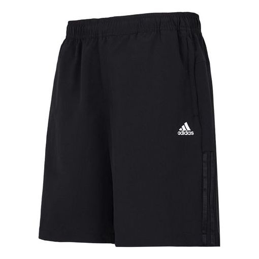 Шорты Adidas Fi Lib Wvsh Solid Color Micro Mark Logo Athleisure Casual Sports Woven Black, Черный