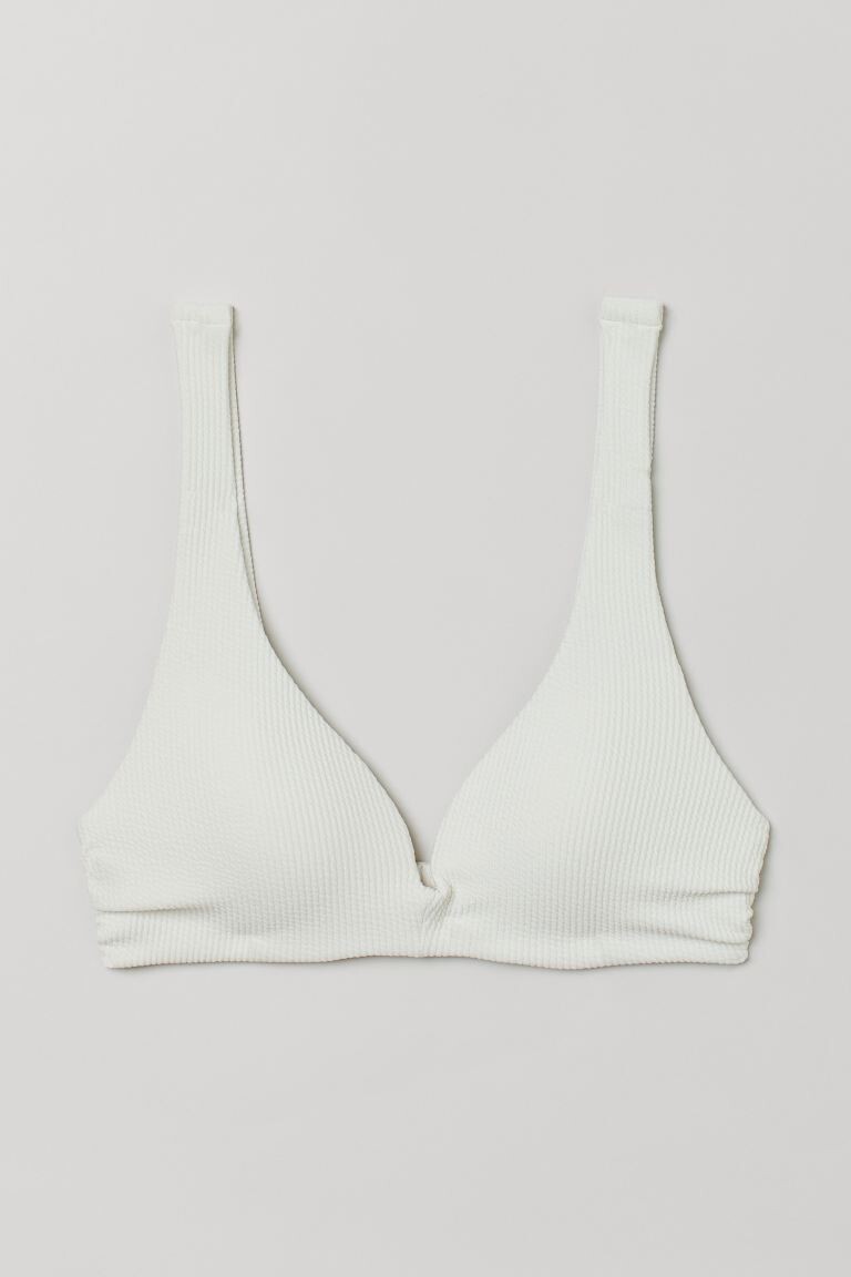

Лиф бикини с эффектом пуш-ап H&M, белый