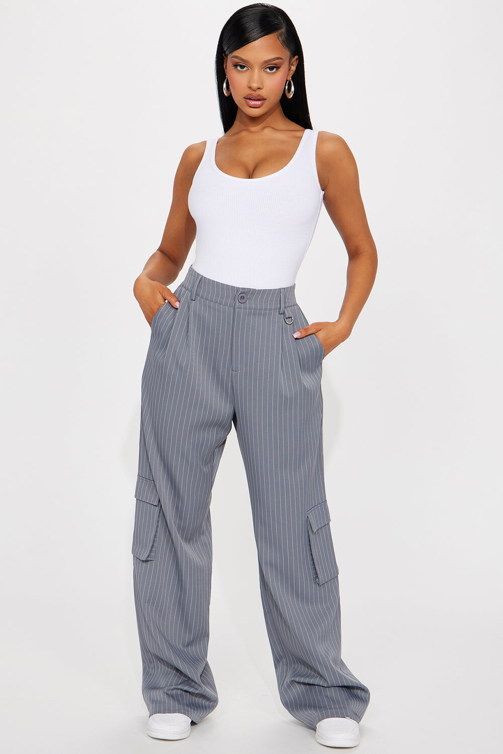 

Брюки карго Fashion Nova P2454C, серый