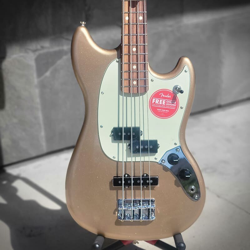 

FENDER PLAYER MUSTANG BASS PJ FIREMIST GOLD 0144053553