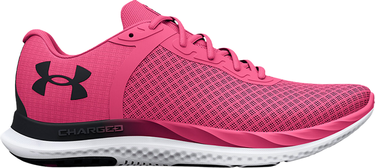 Кроссовки Under Armour Wmns Charged Breeze Pink Punk, розовый кроссовки under armour charged breeze black electro pink electro pink