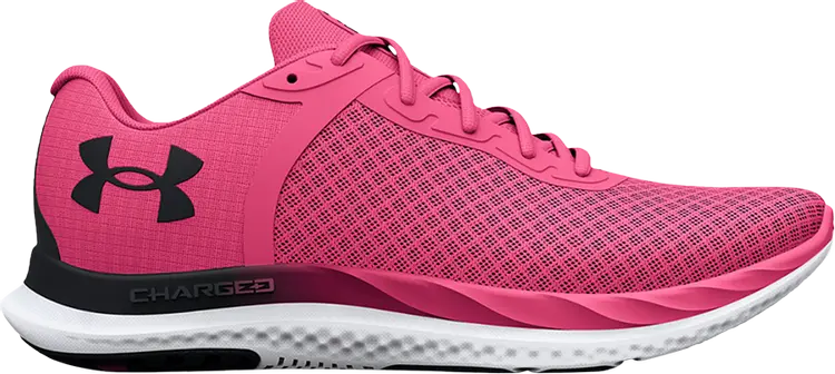 Кроссовки Under Armour Wmns Charged Breeze Pink Punk, розовый кроссовки under armour charged breeze black electro pink electro pink