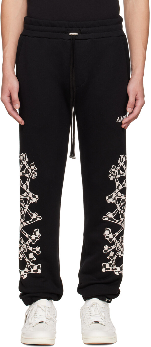

Черные клетчатые брюки для отдыха Bones AMIRI, Черный