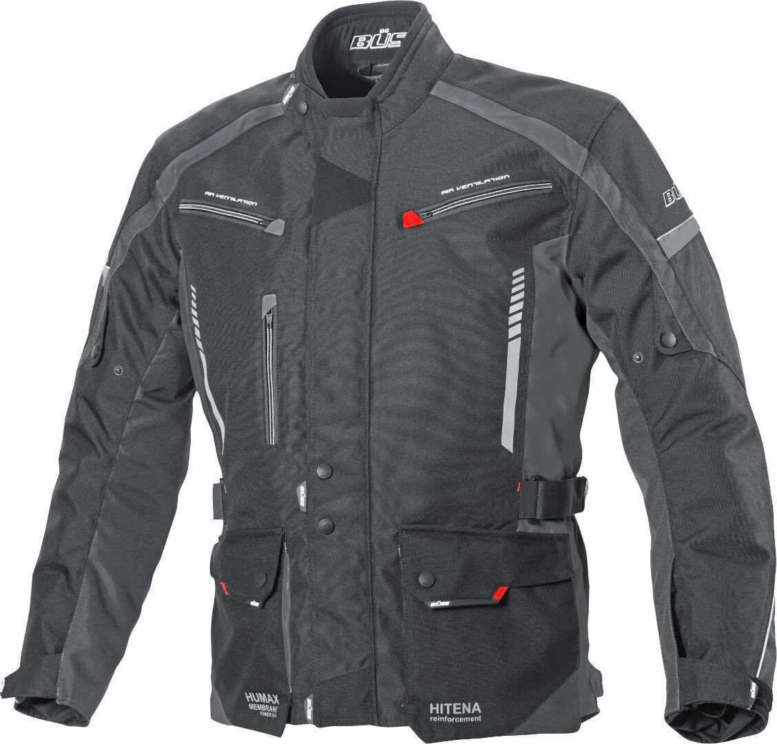 Куртка текстильная мотоциклетная Büse Torino II, темно-серый мотоциклетная текстильная куртка torino ii büse черный темно серый