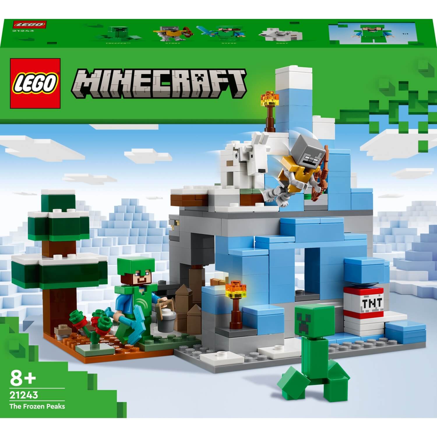 Конструктор Lego 21243 Minecraft Ледяные вершины