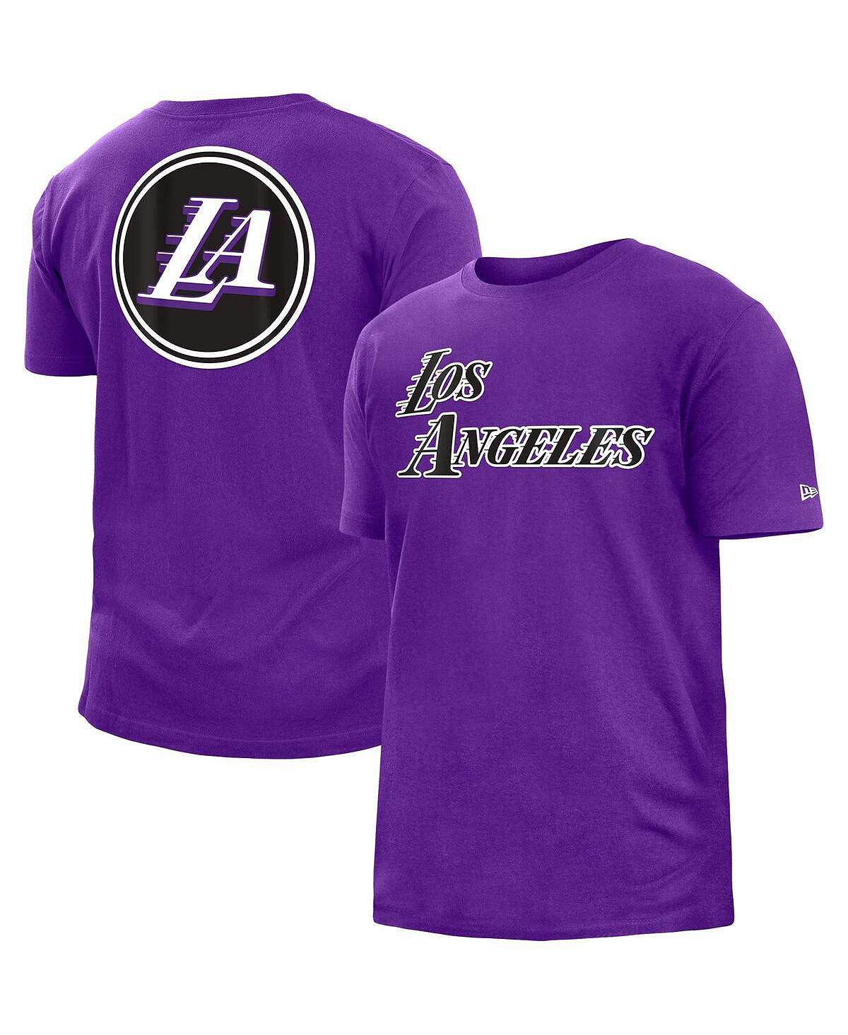 Мужская фиолетовая футболка los angeles lakers 2022/23 city edition из матового джерси New Era, фиолетовый