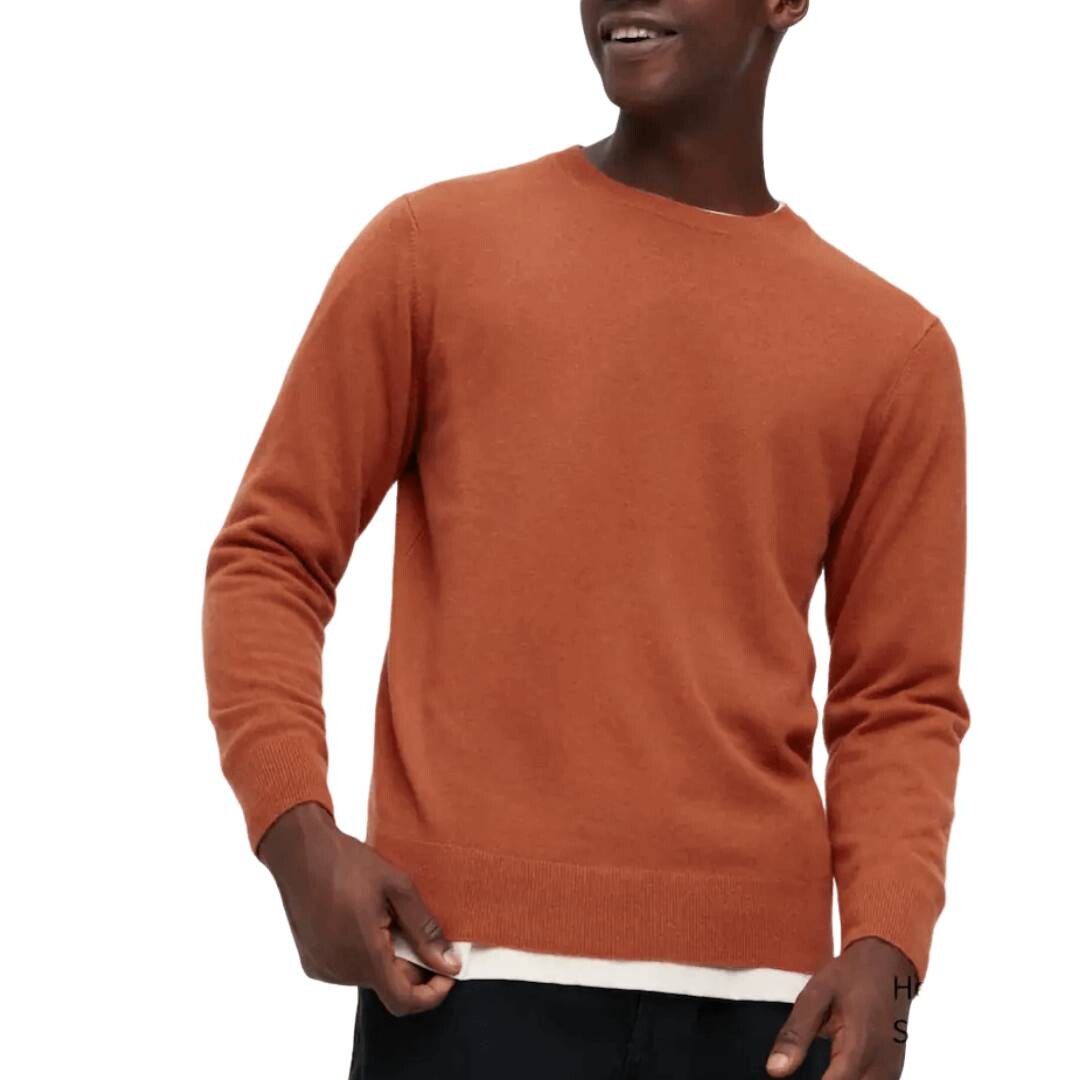 

Джемпер Uniqlo Cashmere Crew Neck, оранжевый