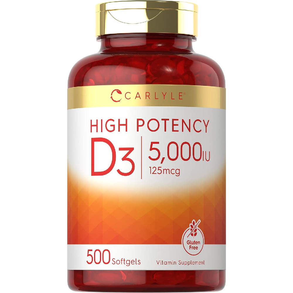 Витамин D3 Carlyle 5000 МЕ, 500 жевательных капсул добавка maxi health с витамином d3 10 000 ме в мягких капсулах 180 капсул