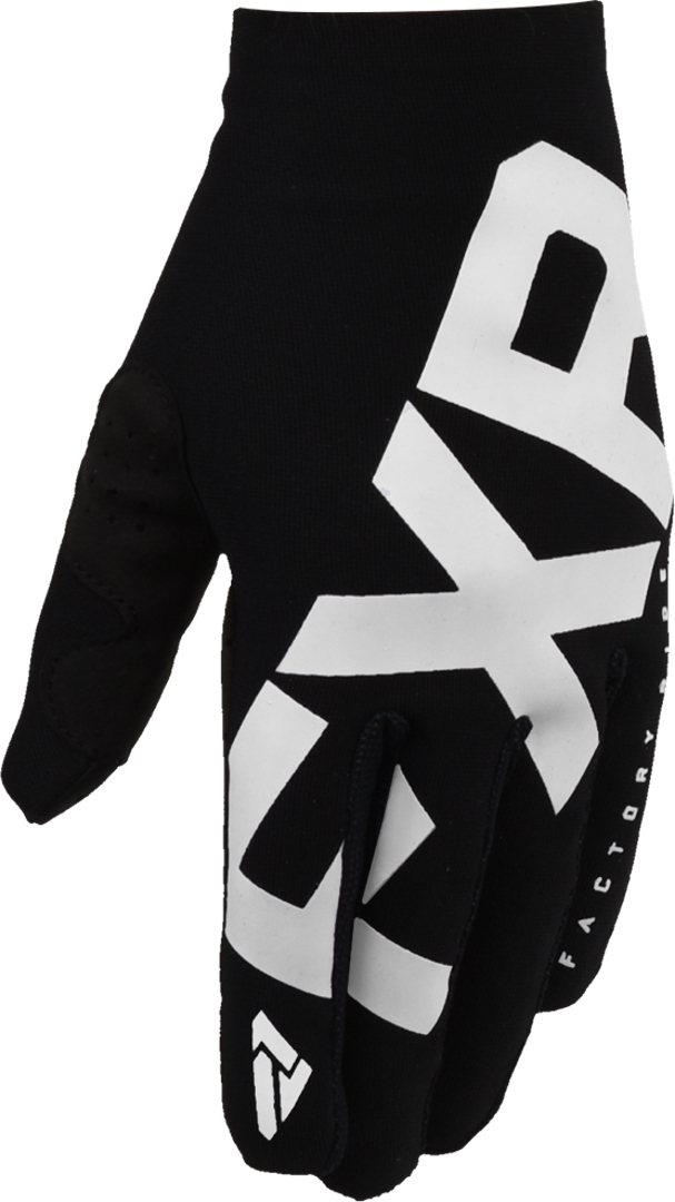 Перчатки FXR Slip-On Lite для мотокросса, черный/белый перчатки fxr slip on lite mx gear для мотокросса черный белый