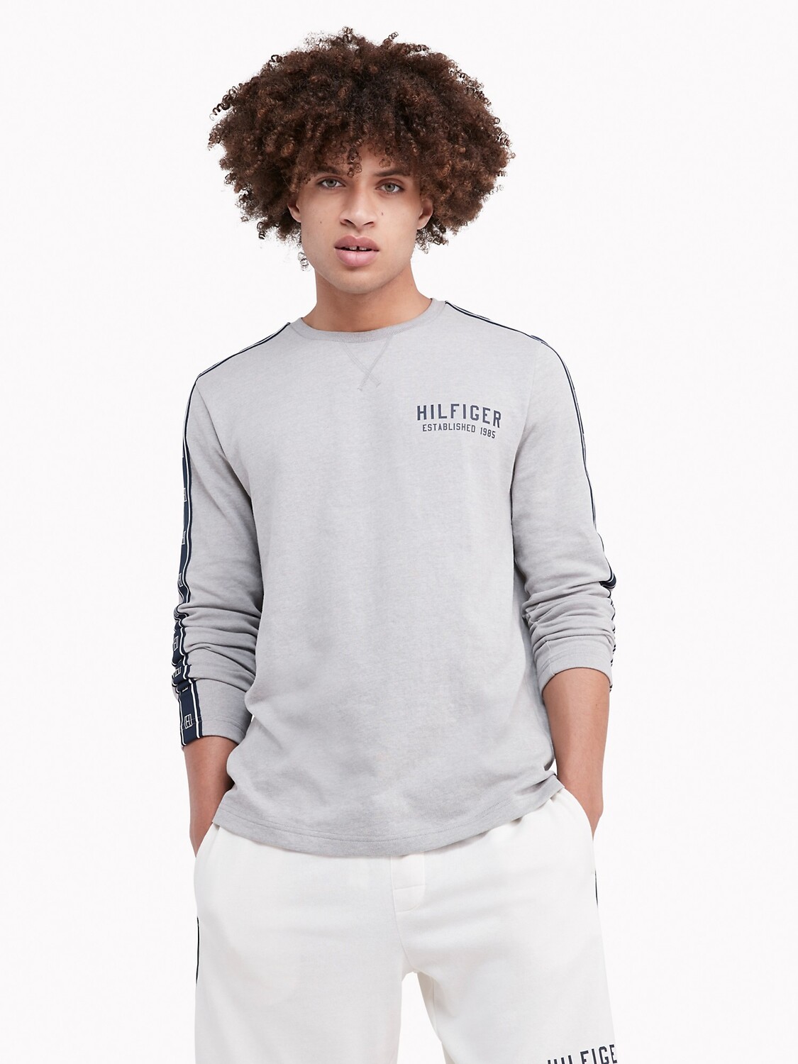 

Джемпер sleep круглый вырез Tommy Hilfiger, серый вереск