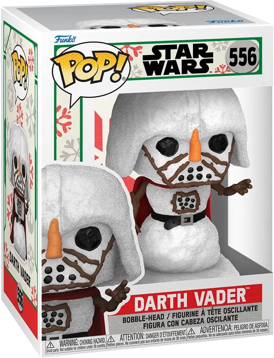 Фигурка Funko POP! Star Wars: Holiday - Snowman Darth Vader фигурка funko pop star wars holiday – stormtrooper snowman bobble head 9 5 см