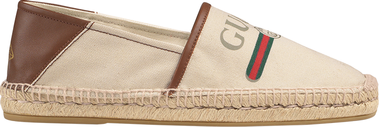 Кроссовки Gucci Logo Espadrille Brown, коричневый - фото