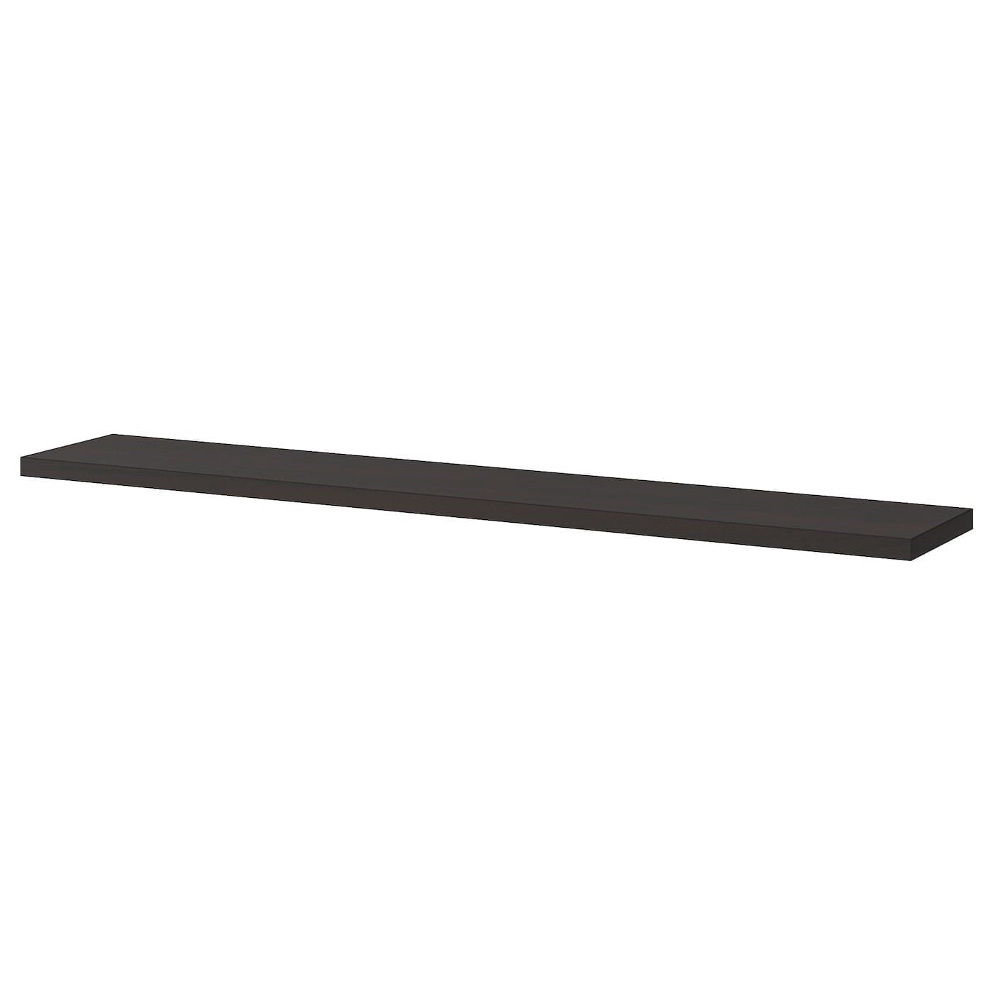 Полка навесная Ikea Bergshult, 120x20 см, черно-коричневый